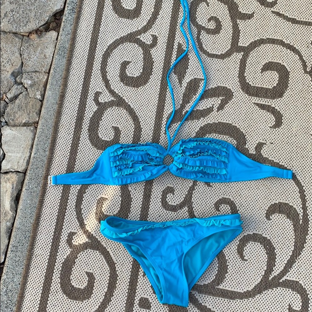 Blue swimsuit